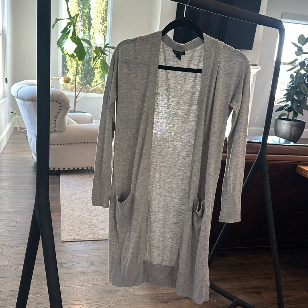 Grey cardigan